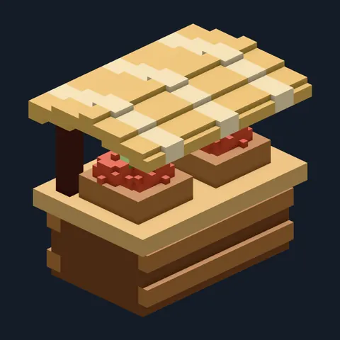 Berry stand, Forest Camp voxel piece