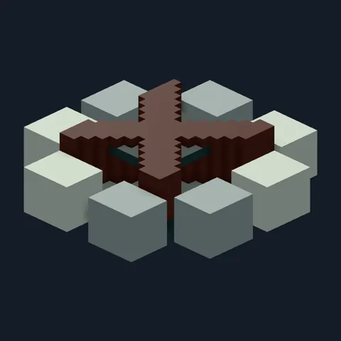 Campfire ring, Forest Camp voxel piece