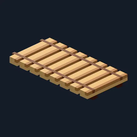 Bridge plank, Forest Camp voxel piece