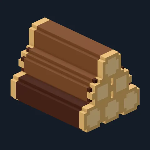 Wood pile, Forest Camp voxel piece