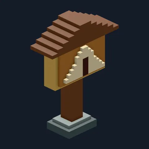 Camp marker, Forest Camp voxel piece